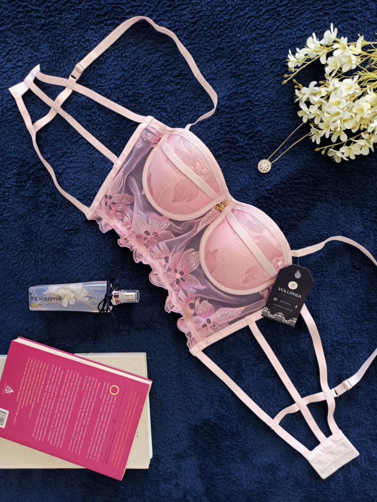 Cropped Saphira Rosa Voluphia Lingerie Sensual em Brasília