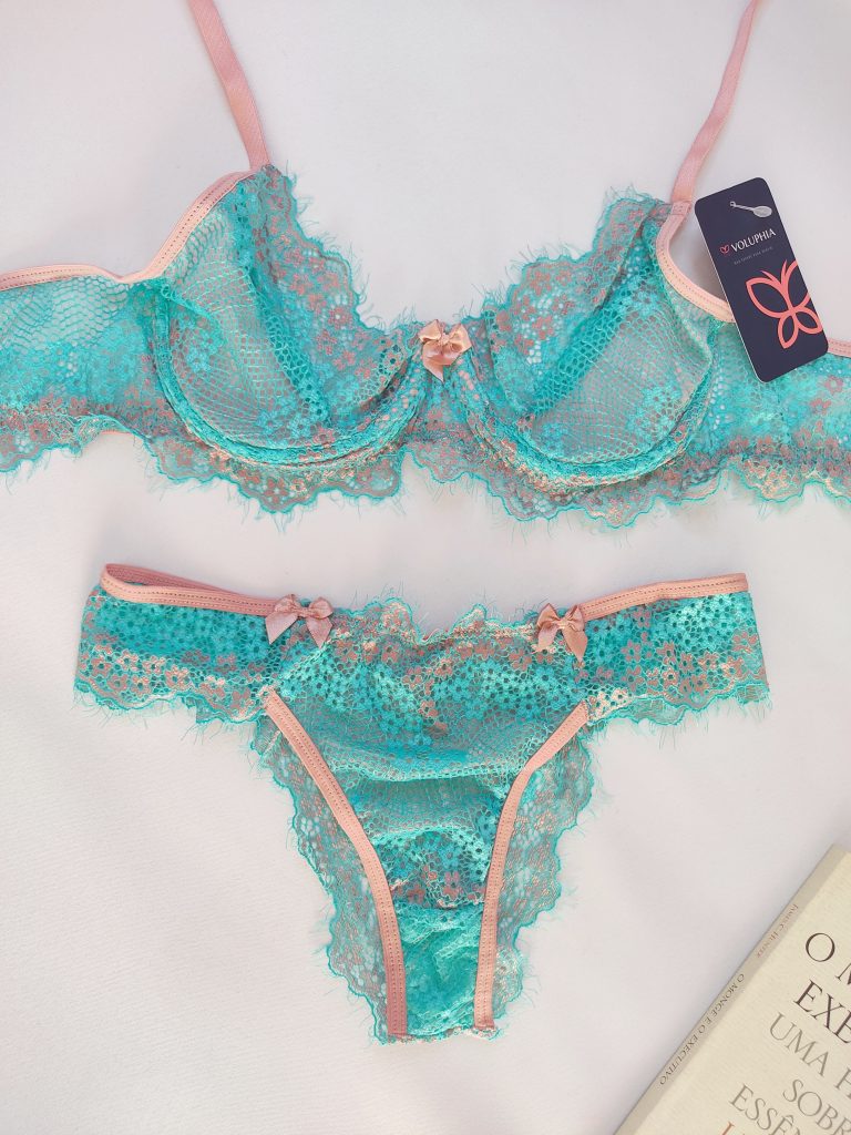 Conjunto Valquiria Verde Voluphia Lingerie Sensual Em Bras Lia