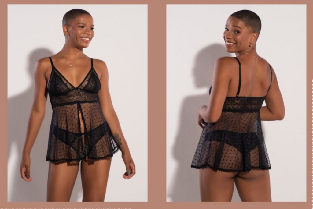 Camisola Pol Mnia Voluphia Lingerie Sensual Em Bras Lia