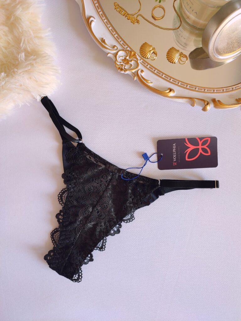 Calcinha Eva Preto Voluphia Lingerie Sensual Em Bras Lia