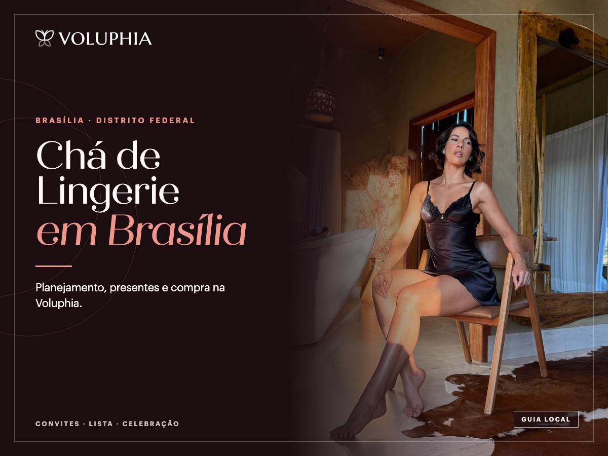 Capa do guia de chá de lingerie em Brasília da Voluphia